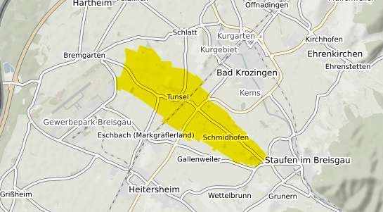 Immobilienpreisekarte Bad Krozingen Tunsel
